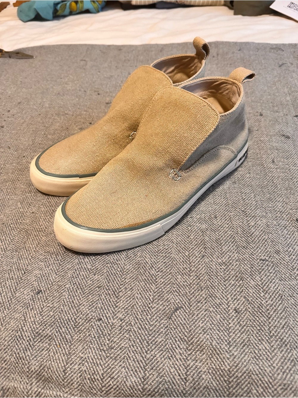 Jungmaven Hemp Canvas Slip-Ons in Beige